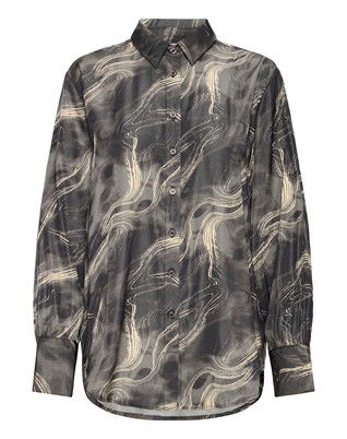 FRHatti Skjorte- Gray Pin Watercolour